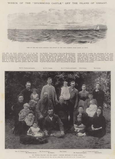 Vraget af Drummond Castle ud for øen Ushant af Louis Remy Sabattier